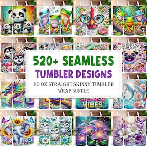 520+ Variety Pack Mega Tumbler Wrap Bundle, Bundle PNG, 20oz Sublimation Tumbler Designs, 20 oz Skinny Tumbler, Tumbler Wrap Watercolor Png