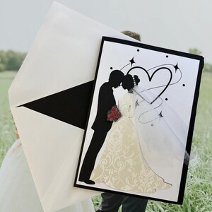 Bride and Groom wedding card