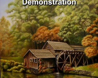 Learn how to oil paint, Delmus Phelps, art lessons, paint a landscape, instant access, e-Book, how to paint step by step, learn oil painting