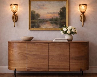 Vintage Hinkley Plantation Candle Wall Sconces, Brass & Caged Bubble Glass, Hollywood Regency Palm Beach Decor, Set of 2