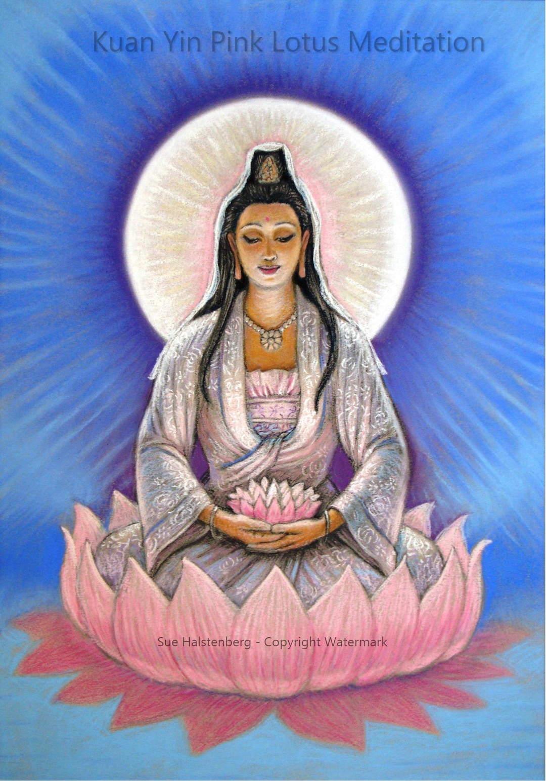 KUNSTRASEN クンストラーゼン (S)praying for love Buy KUANYIN PINK LOTUS Blossom Zen Buddhist Spiritual