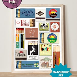 BOULDER Matchbook | Wall Decor Instant Download | Boulder Bars, Restaurants, & Popular Locations