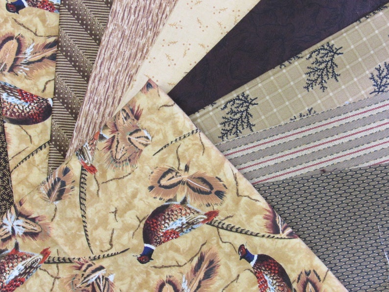Hunter,etc Hubby Great for Dad Grandpa,Friend Pheasant Quilt Kit-Fast-Easy-Gorgeous Colors for a Great Guys Quilt