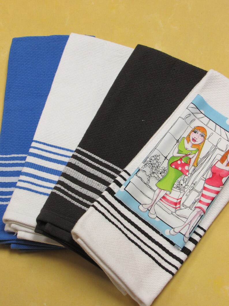 Towel blanks to embroideryapplique4 striped colorsgreat  etsy Towel blanks to embroideryapplique4 striped colorsgreat  etsy