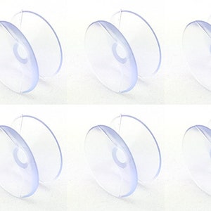 Double Sided Suction Cups - 20 mm, Set of 10, Clear, Christmas, Stocking Stuffers, Travel