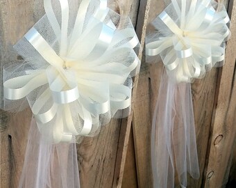 Wedding Pew Bows Etsy