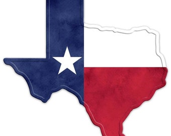 Texas State Flag Metal Sign - 12.5" x 11.5", 4th of July, America 250 Anniversary, Lone Star State, Southern Wall Decoration, Wreath, Home