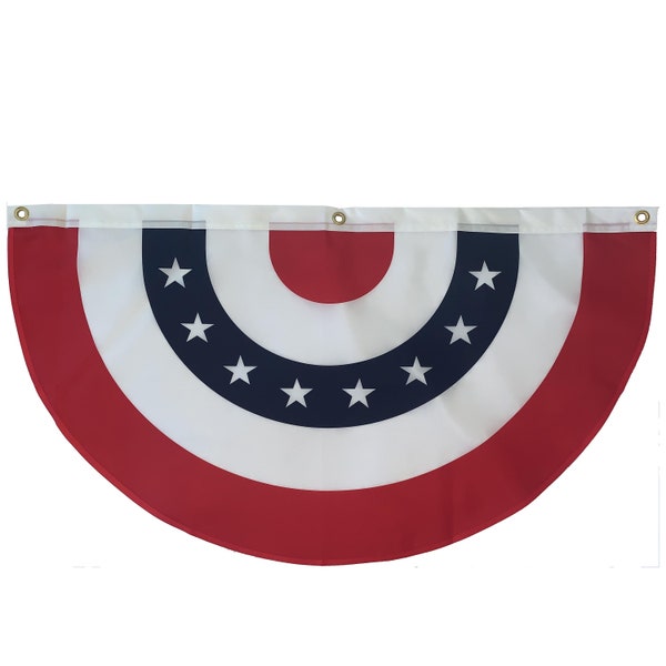 4th Of July 100ft USA American Stars & Stripes Flag Bunting – Patriotic Party Decor