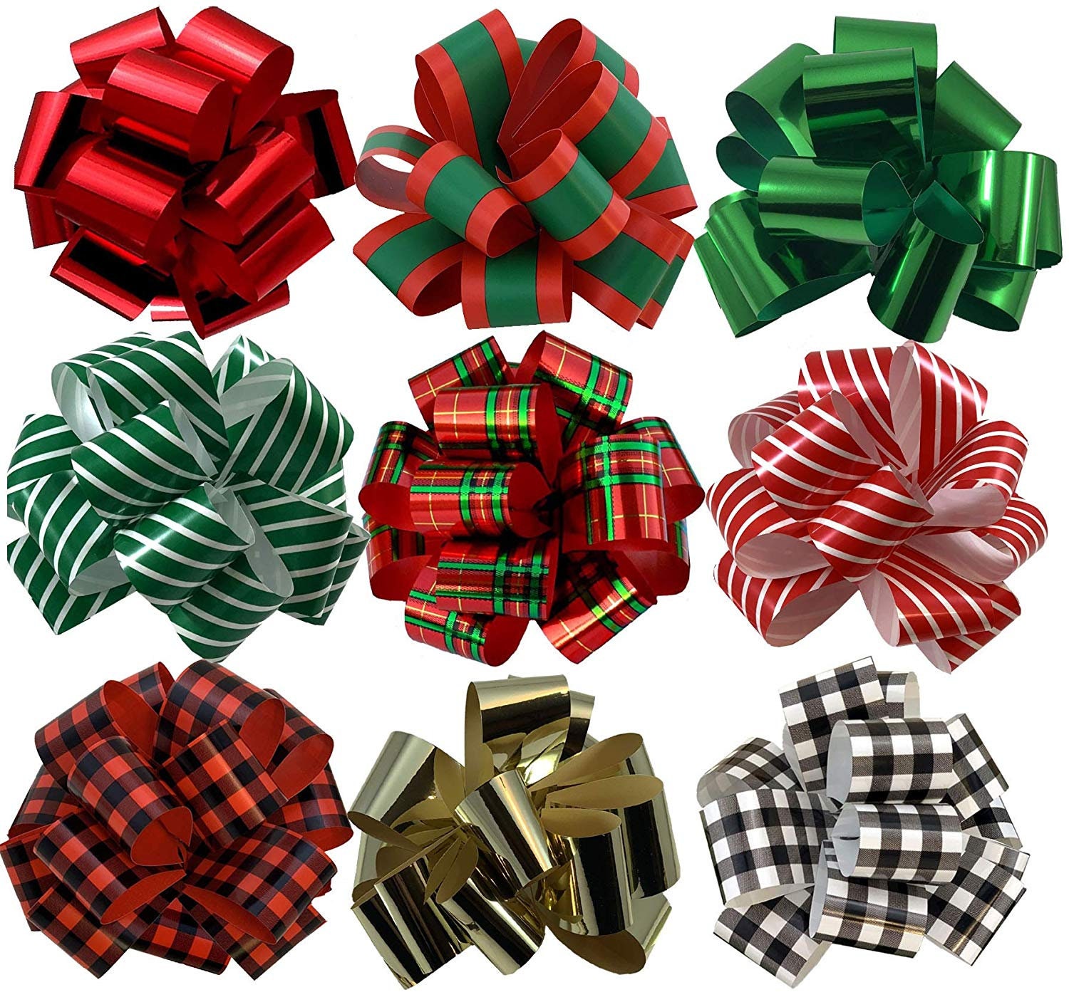 60 Pieces Pull Bows for Gift Wrapping Wedding Gift Wrap Ribbon Pull Bows Red