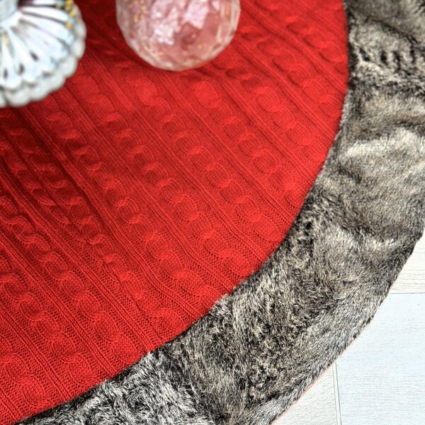 Knit Tree Skirt Etsy