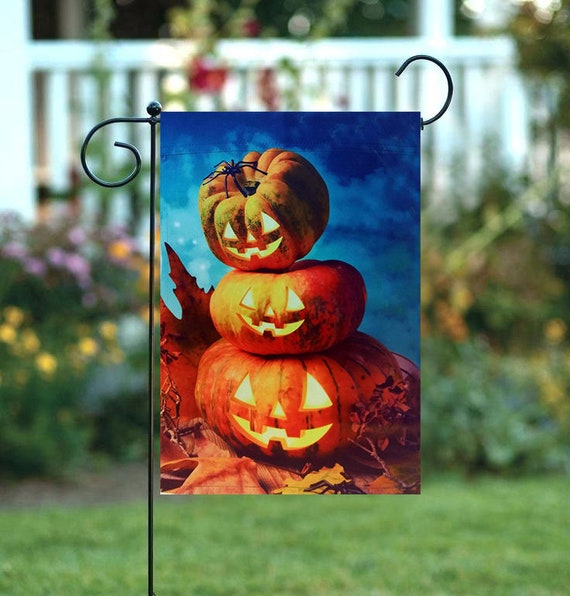 Halloween Home Decor Fall Scarecrow Welcome Garden Flag \u2013 12 x 18 Thanksgiving Decorations Autumn Decor Garden Decor Double Sided