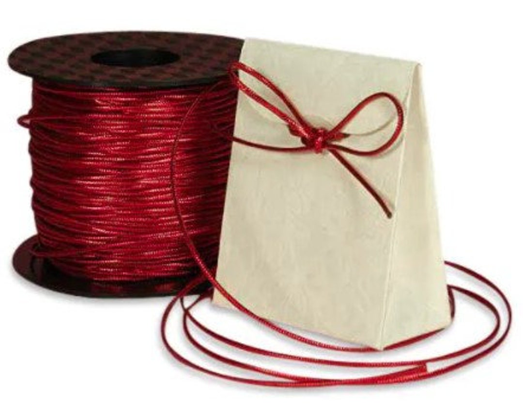 Gift Red Rope Metallic Red Braided Cord Rope - 1 Mm X 144 Yards, 4th of July, America ...