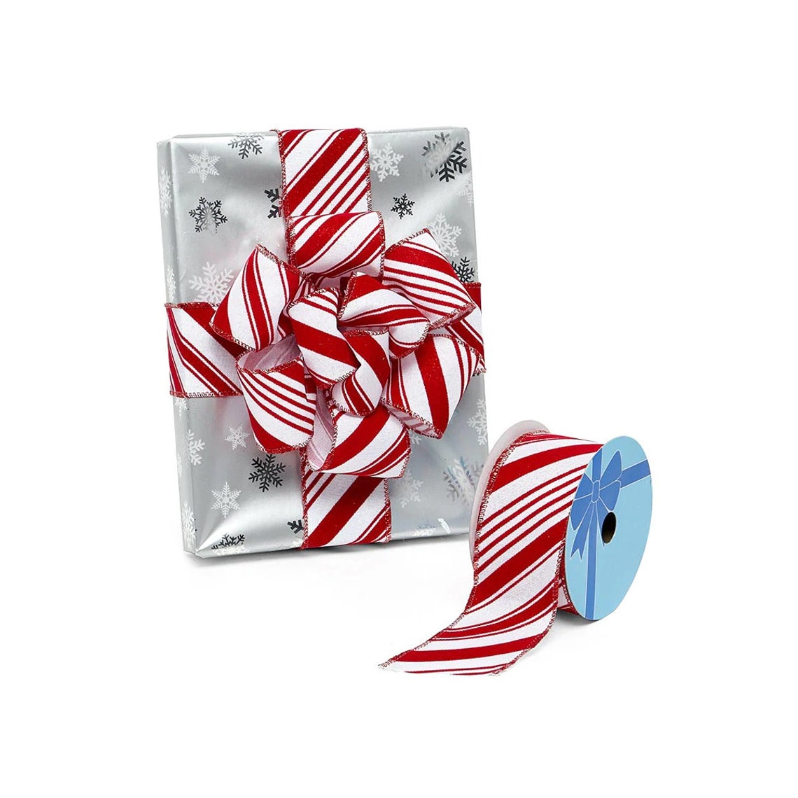 Candy Cane Wired Christmas Ribbon 2 1/2 X 10 Yards Etsy