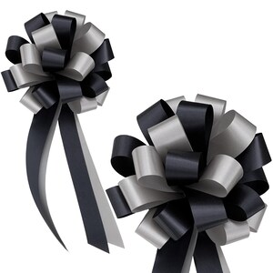 Black and Silver bows.