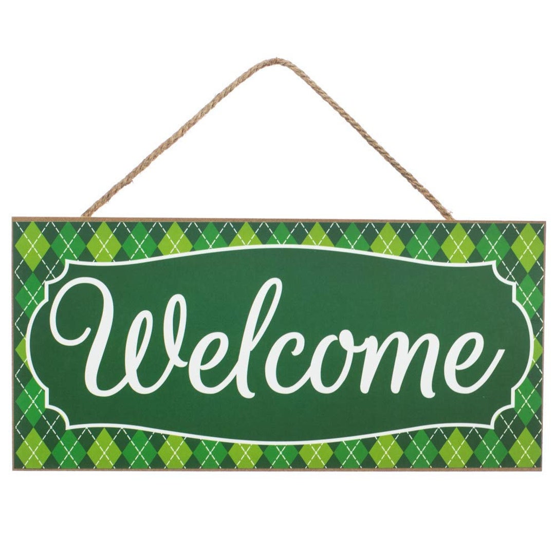 St. Patrick's Day Wooden Welcome Sign 12.5 X - Etsy