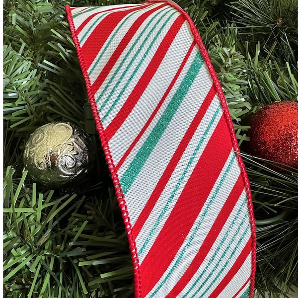 Candy Stripe Ribbon Etsy