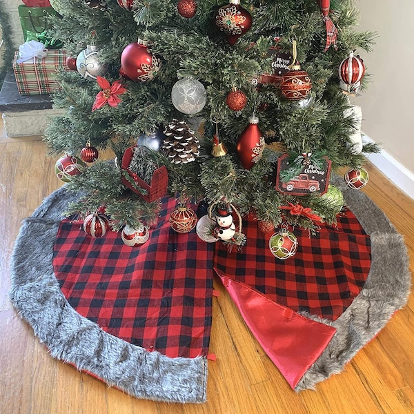 Buffalo Plaid Tree Skirt Etsy