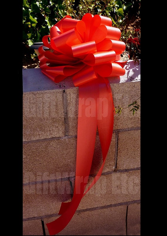 Big Red Car Bow Ribbon - 25 Wide, Fully Assembled, Christmas, Large Gift  Bow, Valentine's Day, 4th of July, Birthday 