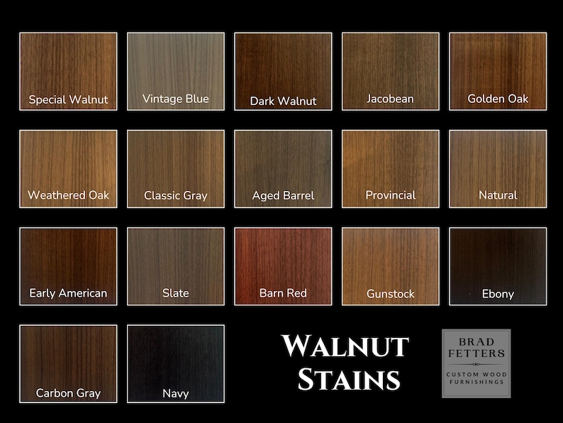 Sample Walnut Color Walnut Wood Stain Samples, 4”x4” - Etsy