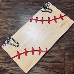 Hanging Foot Rest for Baseball Fences, Portable, Wood