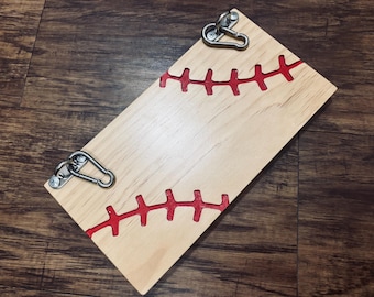 Hanging Foot Rest for Baseball Fences, Portable, Wood