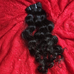 Raw curly hair