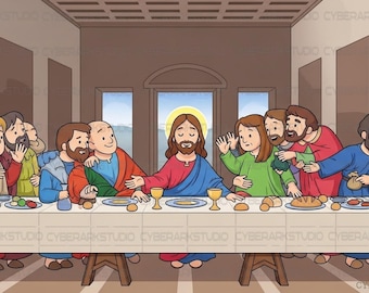 Komiksowa wersja arcydzieła Michała Anioła Ostatnia Wieczerza (1 szt.)