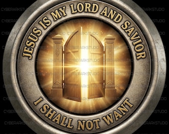 Koszulka z logo Jezusa jest moim Panem i Zbawicielem.