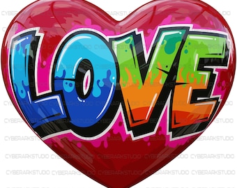 Unikalna grafika na koszulce z motywem serca (1 szt.)