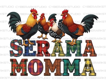 T-shirt med grafik med en Serama Chicken-motiv.