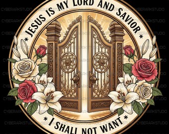 Koszulka z logo Jezusa jest moim Panem i Zbawicielem.