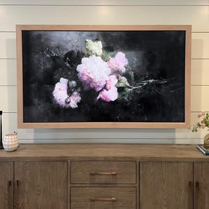 White Oak TV Frame, Custom Stain TV Frame, Tv Picture Frame, Samsung Frame Tv, TCL Frame Tv, Frame and Bezel for Tv, Antique Wood Tv Frame