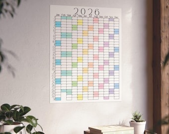 Calendario de pared 2026 (vista general)