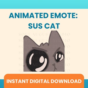 Animated Sus Cat Emote | Twitch | Discord | Youtube | Streaming | Live ...