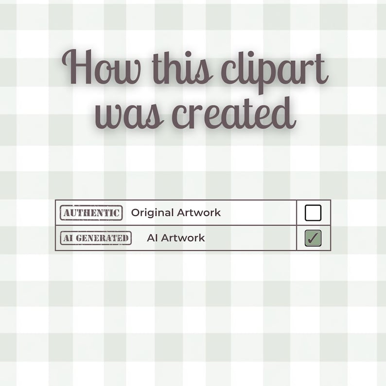 Disclosure of how images were created.