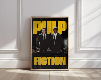 Pulp Fiction Movie Poster: Quentin Tarantino Retro Art Print