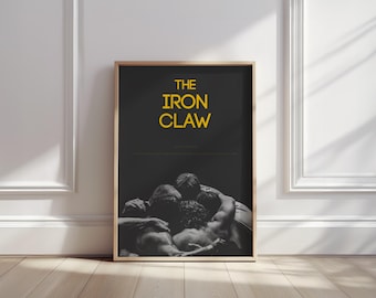 The Iron Claw Movie Poster Wrestling Film Art Sports Cinema Wall Decor