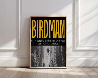 Birdman Movie Poster: Minimalist Film Art Print