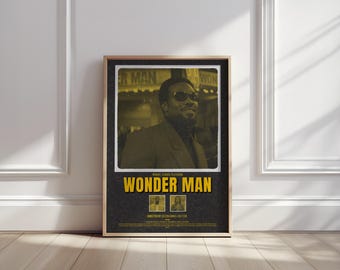 Wonder Man Movie Poster Marvel Series Art Superhero Wall Decor Cinema Gift