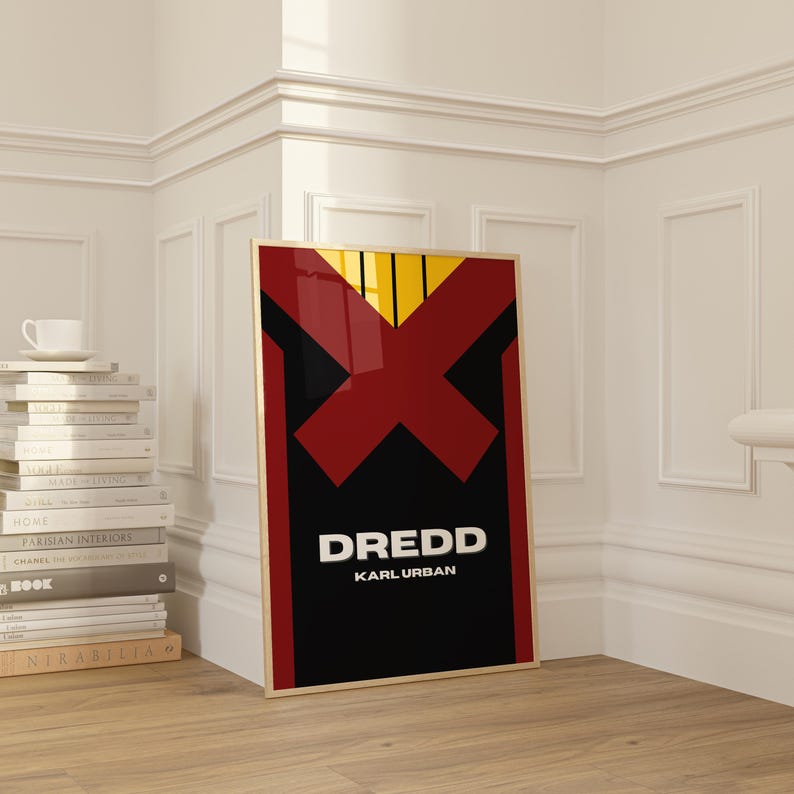 Dredd Movie Poster: Minimalist Sci-fi Wall Art - Etsy
