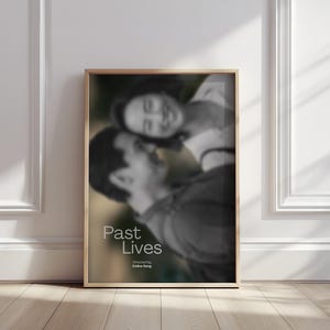 Past Lives Minimalist Movie Poster – Aesthetic Film Art Print – Contemporary Wall Decor – Romantic Drama Poster - Indie Movie Poster