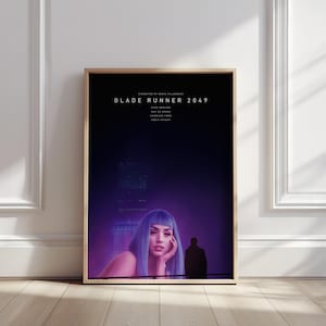 Blade Runner 2049 Movie Poster: Neon Cyberpunk Art Print