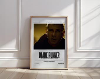 Blade Runner Movie Poster Ridley Scott Sci Fi Film Wall Art Vintage Cinema Print