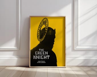 The Green Knight Movie Poster Fantasy Film Art Medieval Cinema Wall Decor