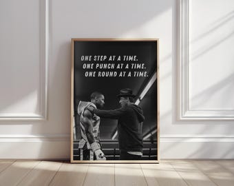 Creed Movie Poster: Rocky Balboa & Adonis Creed - Motivational Boxing Art