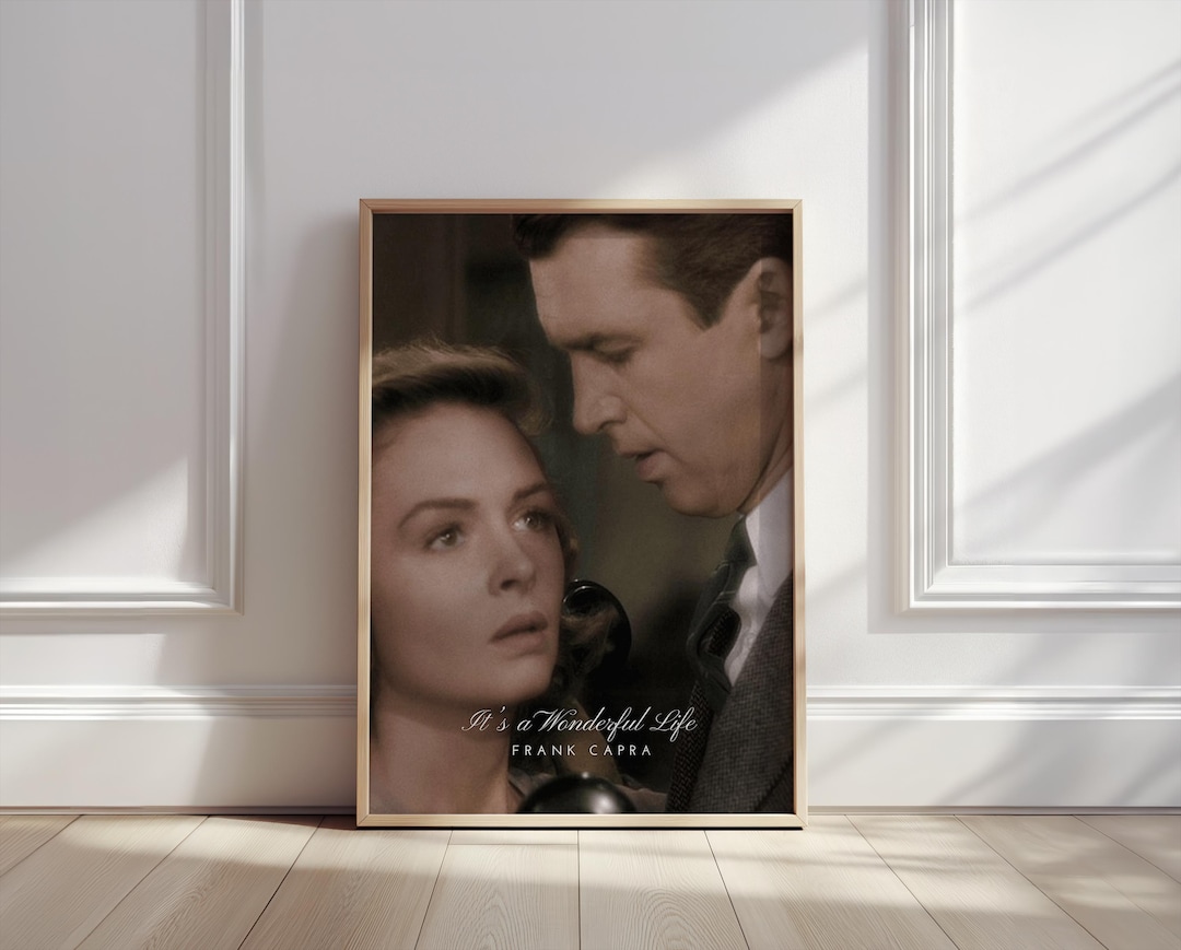 It’s a Wonderful Life Movie Poster – Classic Film Wall Art – Frank ...