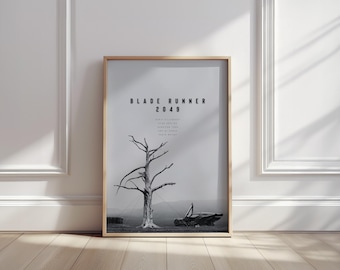 Blade Runner 2049 Print: Minimalist Sci-Fi Movie Poster