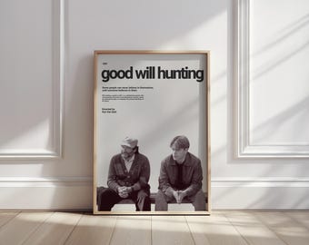 Good Will Hunting Movie Poster: Minimalist Film Art Print