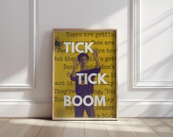 Tick, Tick… Boom! Movie Poster: Broadway Musical Art Print