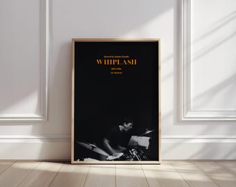 Whiplash Movie Poster: Minimalist Drum Scene Art Print